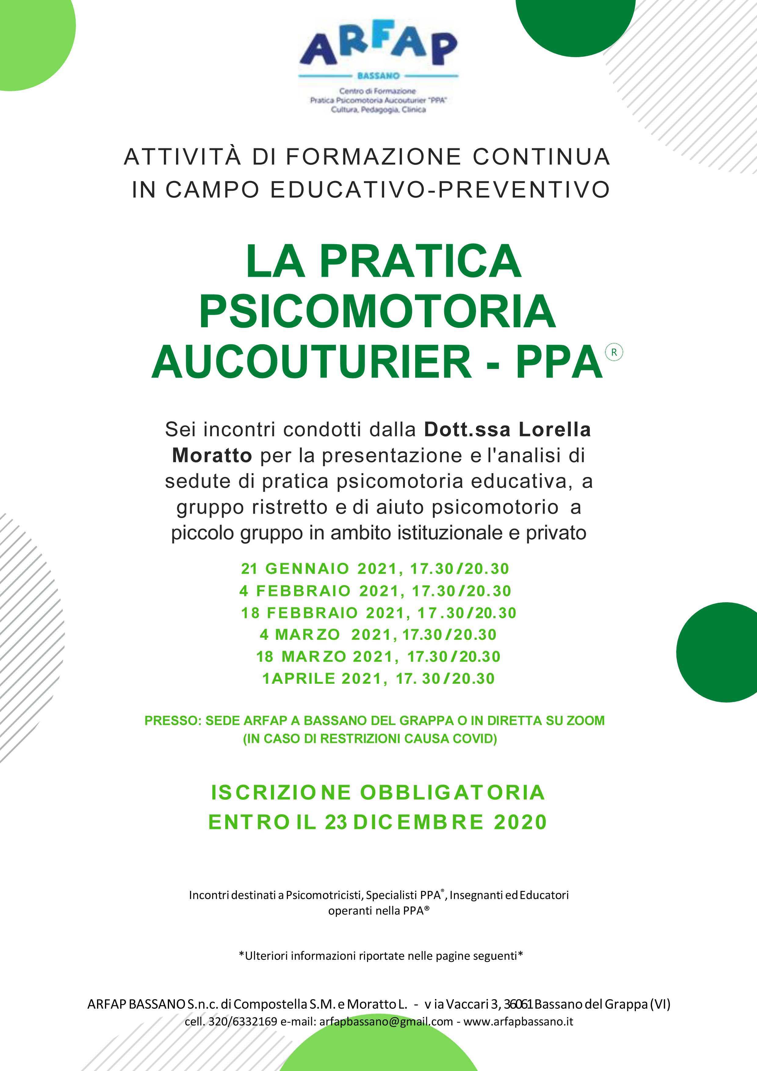 LA PRATICA PSICOMOTORIA AUCOUTURIER PPA® – Arfap Bassano